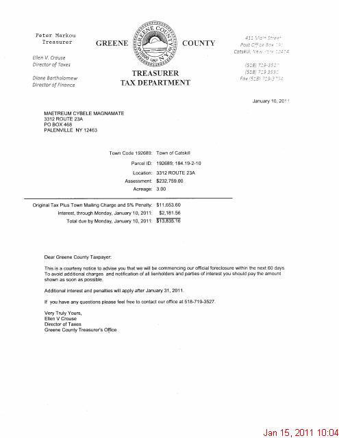 foreclosure notice